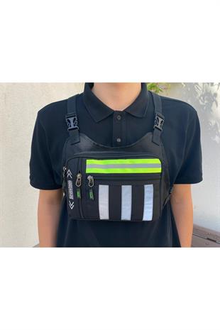 SEVENTEEN Reflektörlü Kurye motosiklet  göğüs çantası ebat 30cm20