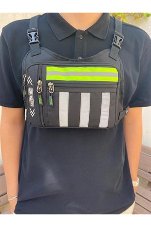 SEVENTEEN Reflektörlü Kurye motosiklet  göğüs çantası ebat 30cm20