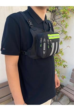 SEVENTEEN Reflektörlü Kurye motosiklet  göğüs çantası ebat 30cm20