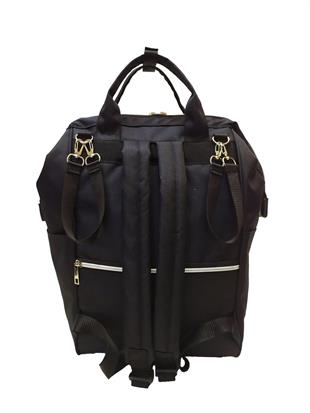 Siyah Anne Bebek Mavi Bebek  sırt çantası ebat 43cm33