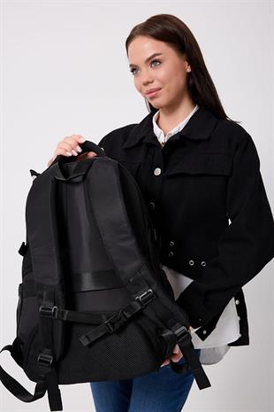 siyah Büyük boy okul çantası forever young okul çantası unisex modem 