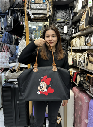 Siyah büyük çanta miki 55cm35cm