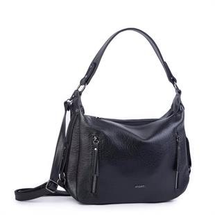 Siyah düz kadın omuz çantası 1397.  Ebat 30cm20