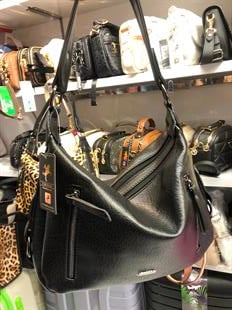 Siyah düz kadın omuz çantası 1397.  Ebat 30cm20