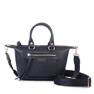 Siyah düz Nas Bag Kadın Mini El ve Postacı Çantası 