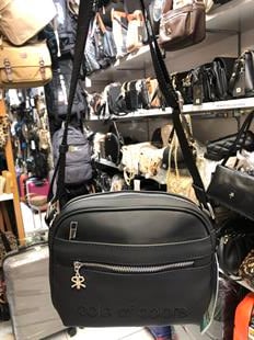 siyah İm Polo çapraz askılı çanta 