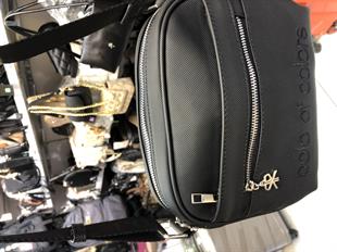 siyah İm Polo çapraz askılı çanta 