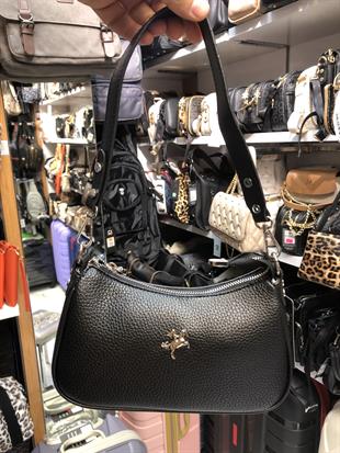 Siyah Kadın omuz ve çapraz askılı 1367 Nas bags. Baget