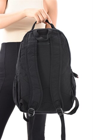 Siyah Kenyon Cox 8860  Unisex Klınkır Maymunlu Günlük ve Okul Sırt Çantası 