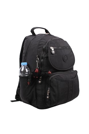 Siyah Kenyon Cox 8860  Unisex Klınkır Maymunlu Günlük ve Okul Sırt Çantası 