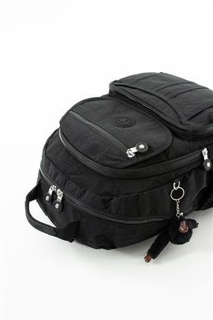 Siyah Kenyon Cox 8860 Mor Unisex Klınkır Maymunlu Günlük ve Okul Sırt Çantası 