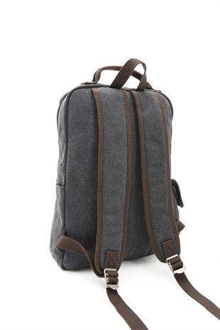 Siyah Kenyon Cox kanvas a kalite Erkek Sırt Çantası Kanvas Kumaş Ebat 42Cm32Cm