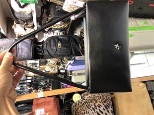 Siyah nas bags Sade şık omuz çantası abiye ve günlük ebat 28cm30