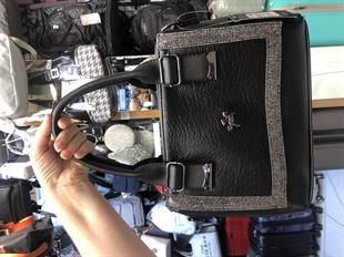 Siyah Nas bags yaşlı çanta uzun askılı ebat 30cm22