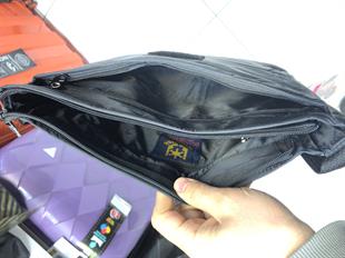 Siyah Volunteer postacı çanta ebat 24cm30