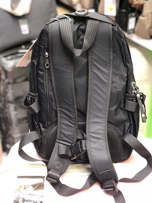 Siyah Volunteer uni sex sırt çantası a kalite hafif kumaş orta boy ebat 38cm28cm