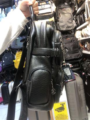 SUNİ DERİ Nas Bag Kadın Sırt Çantası Siyah 