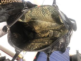 Unisex Siyah Kroko El Valizi Seyahat Çantası boyut 47cm37cm27 cm