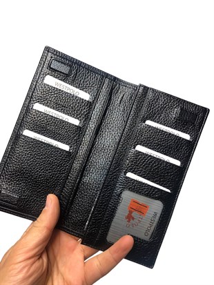 Uzun kartlı Hakiki deri Cüzdan 