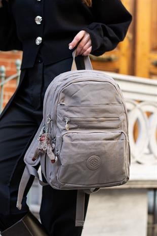 Vizon 3001 Sanmorris Unisex Suya Dayanıklı Kumaş Çok Gözlü Sırt Çantası