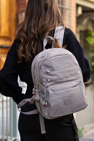 Vizon 3001 Sanmorris Unisex Suya Dayanıklı Kumaş Çok Gözlü Sırt Çantası