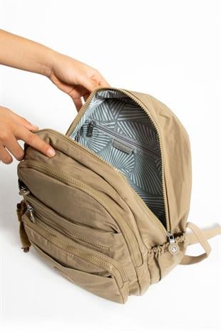 Vizon 3001 Sanmorris Unisex Suya Dayanıklı Kumaş Çok Gözlü Sırt Çantası