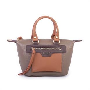 Vizon taba  Nas Bag Kadın Mini El ve Postacı Çantası 