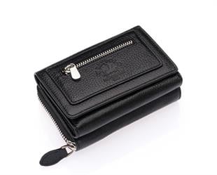 Westpolo Saxa Bol Kredi Kart Bölmeli Hakiki Deri Kadın Kartlık Cüzdan - Siyah