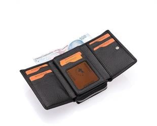 Westpolo Saxa Bol Kredi Kart Bölmeli Hakiki Deri Kadın Kartlık Cüzdan - Siyah