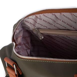 yeşil Kumaş su geçirmez Nas büyük kol çantası siyah 1183