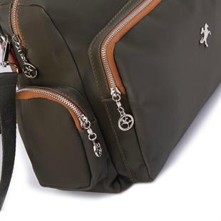 yeşil Kumaş su geçirmez Nas büyük kol çantası siyah 1183