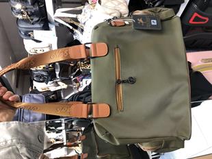 yeşil Kumaş su geçirmez Nas büyük kol çantası siyah 1183