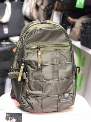 Yeşil  Volunteer uni sex sırt çantası a kalite hafif kumaş orta boy ebat 38cm28cm