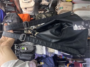 Yıkanmış deri sırt ve kol çantası 37cm35 siyah
