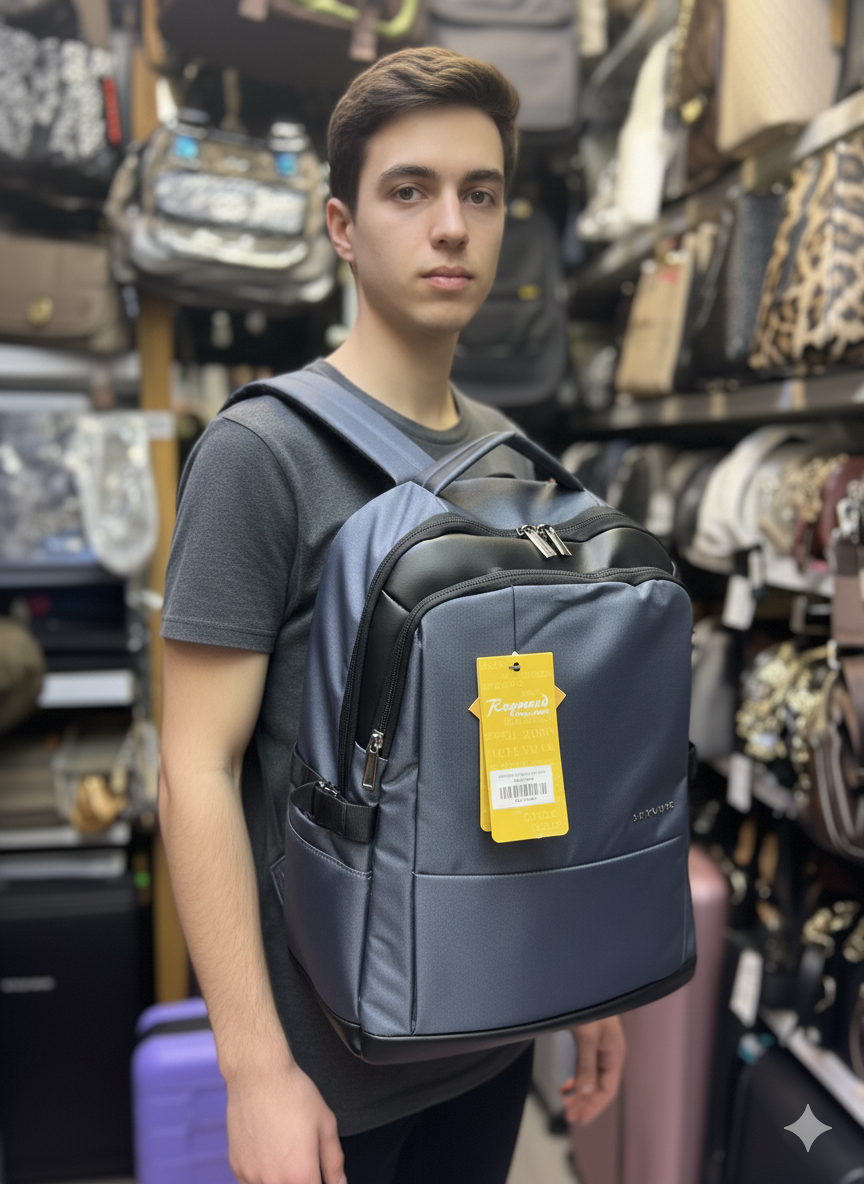  REYMOND Model 1981 Seyahat Sırt Çantası  uçak koltuk altı ebat 40cm30cm15