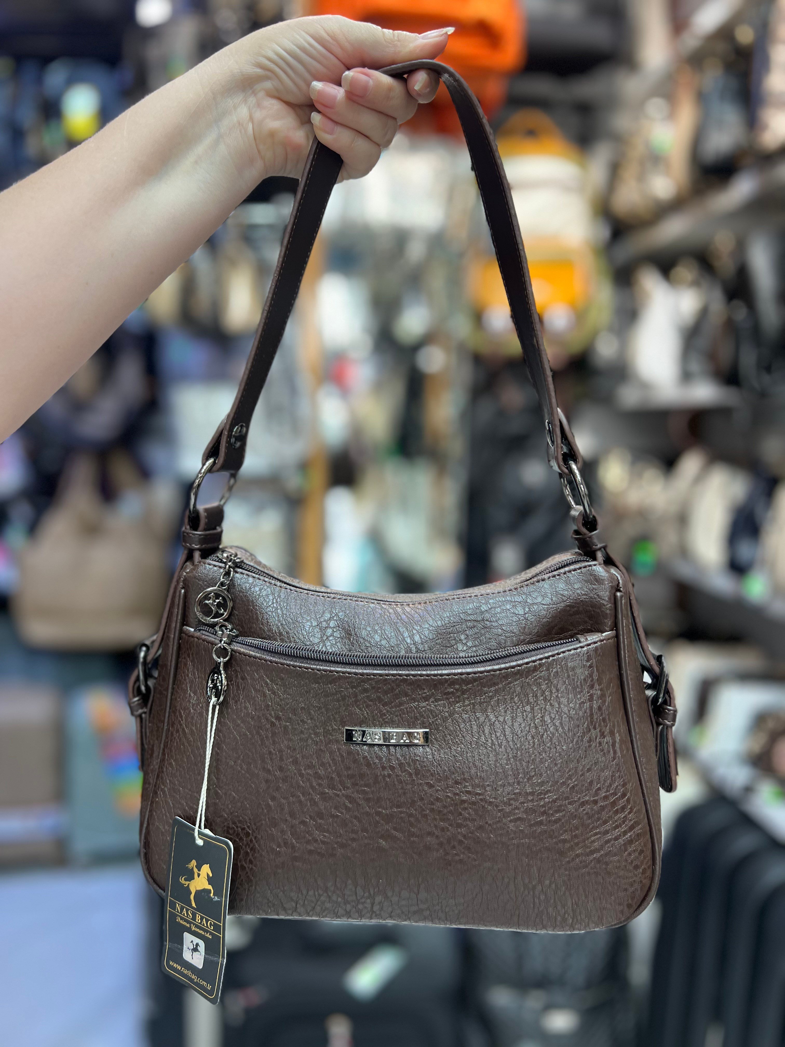 Çok gözlü kol çantası Nas Bags 1526 ebat 30cm26