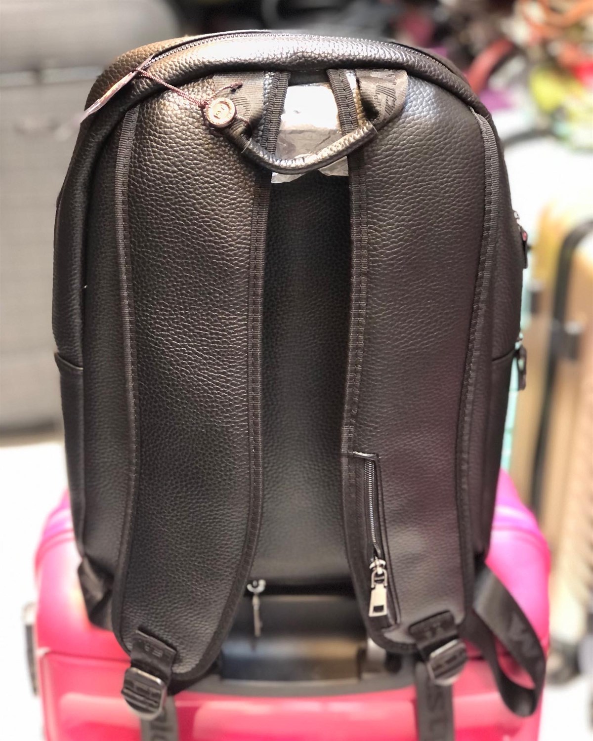 Erkek deri sırt çantası suni deri sırt ebat 43xm30 laptop çanta  |elizabell.com.tr