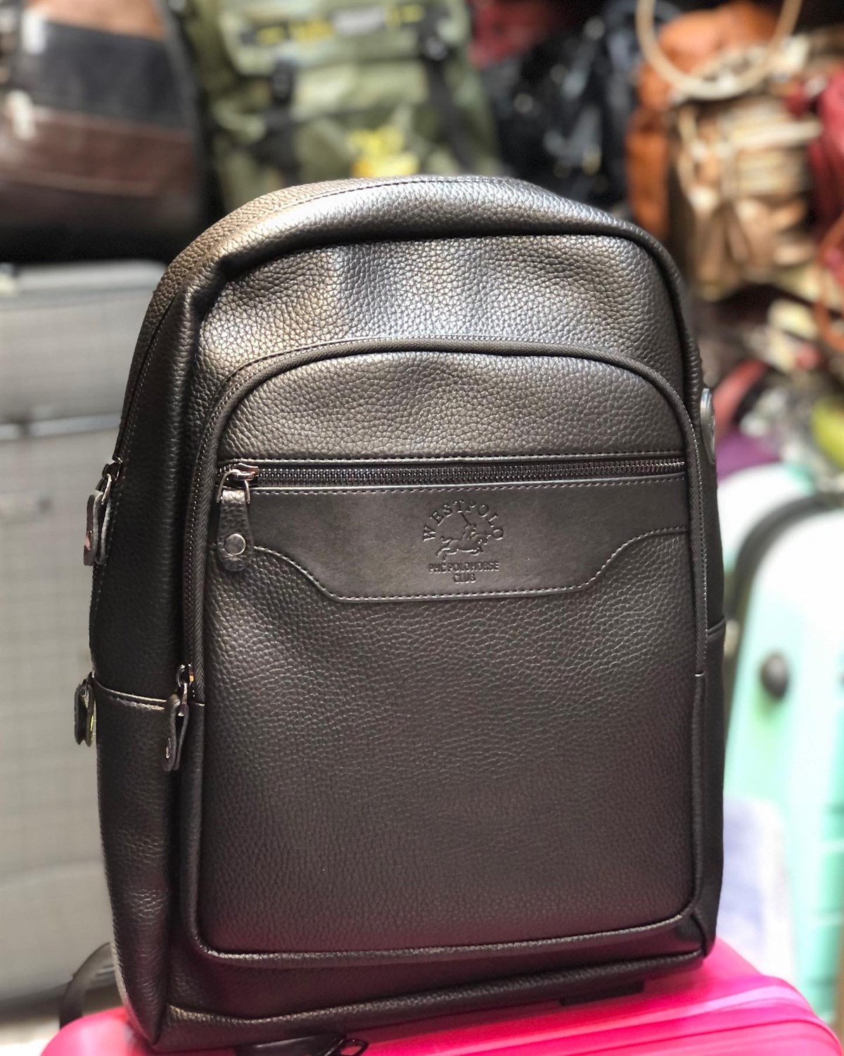 WestPolo Erkek deri sırt çantası suni deri sırt ebat 43xm30 laptop çanta |  elizabell.com.tr