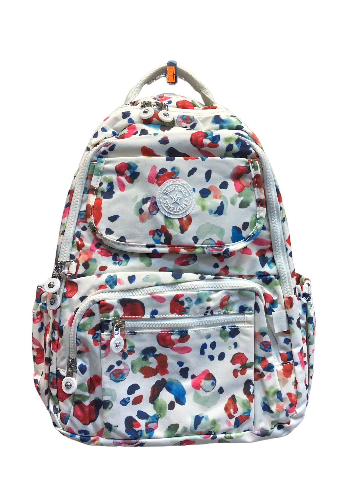 Günlük ve okul çantası smart bags su geçirmez çiçekli okul çantası desenli  |elizabell.com.tr