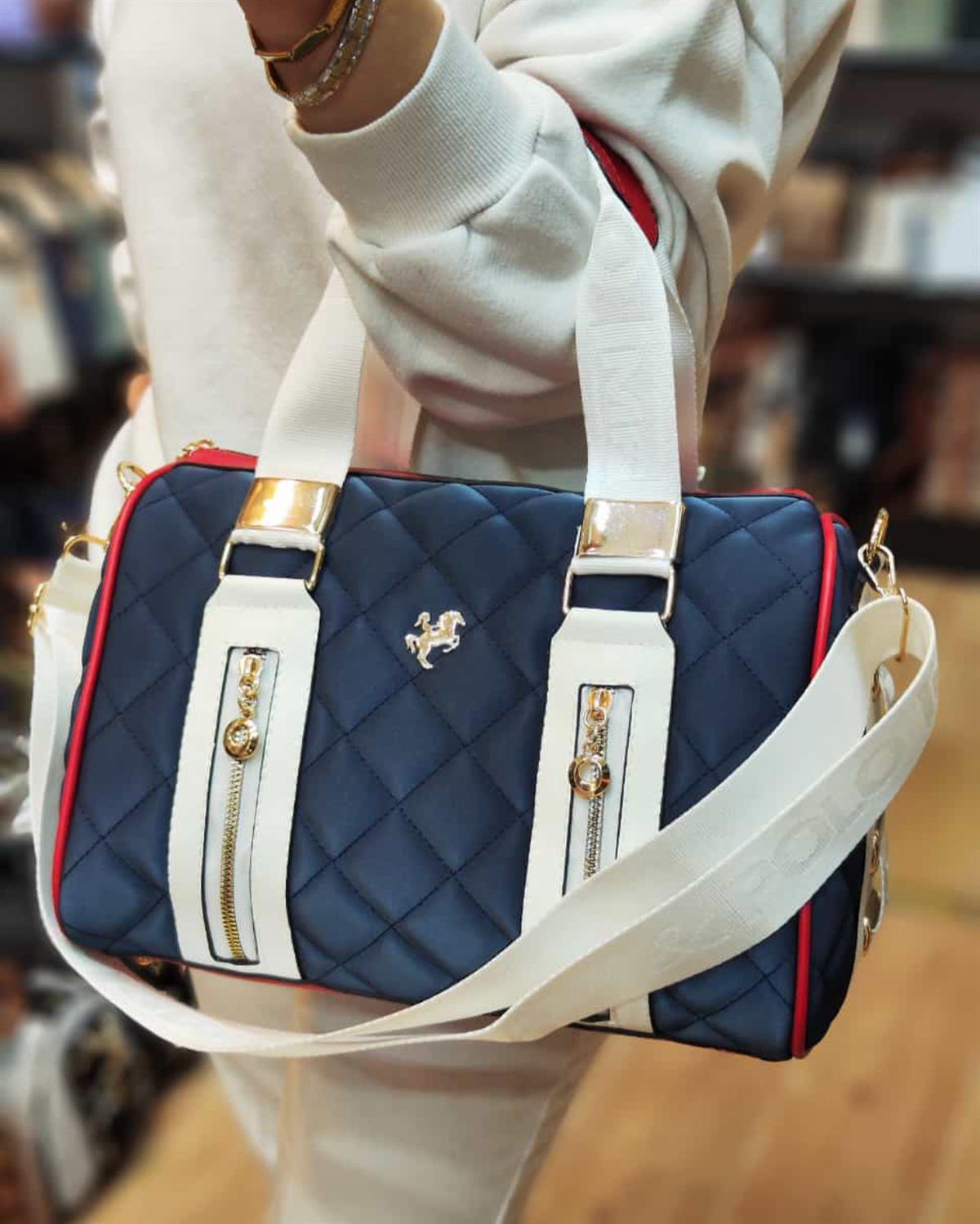 Lacivert Miami Polo kadın 1204 kadın el çantası 