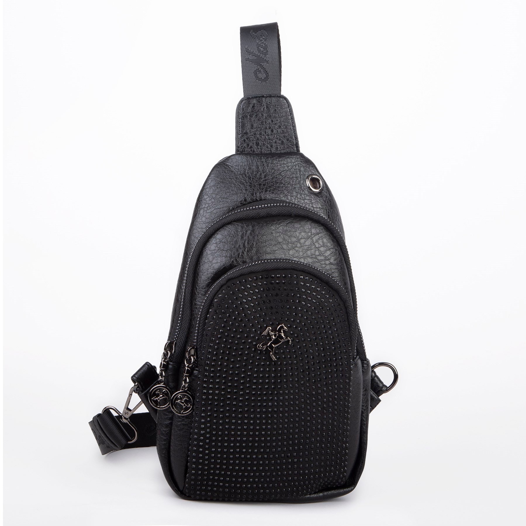 Nas Bag Kadın Crossbody Bag Bel ve Body Bag Siyah Victoria