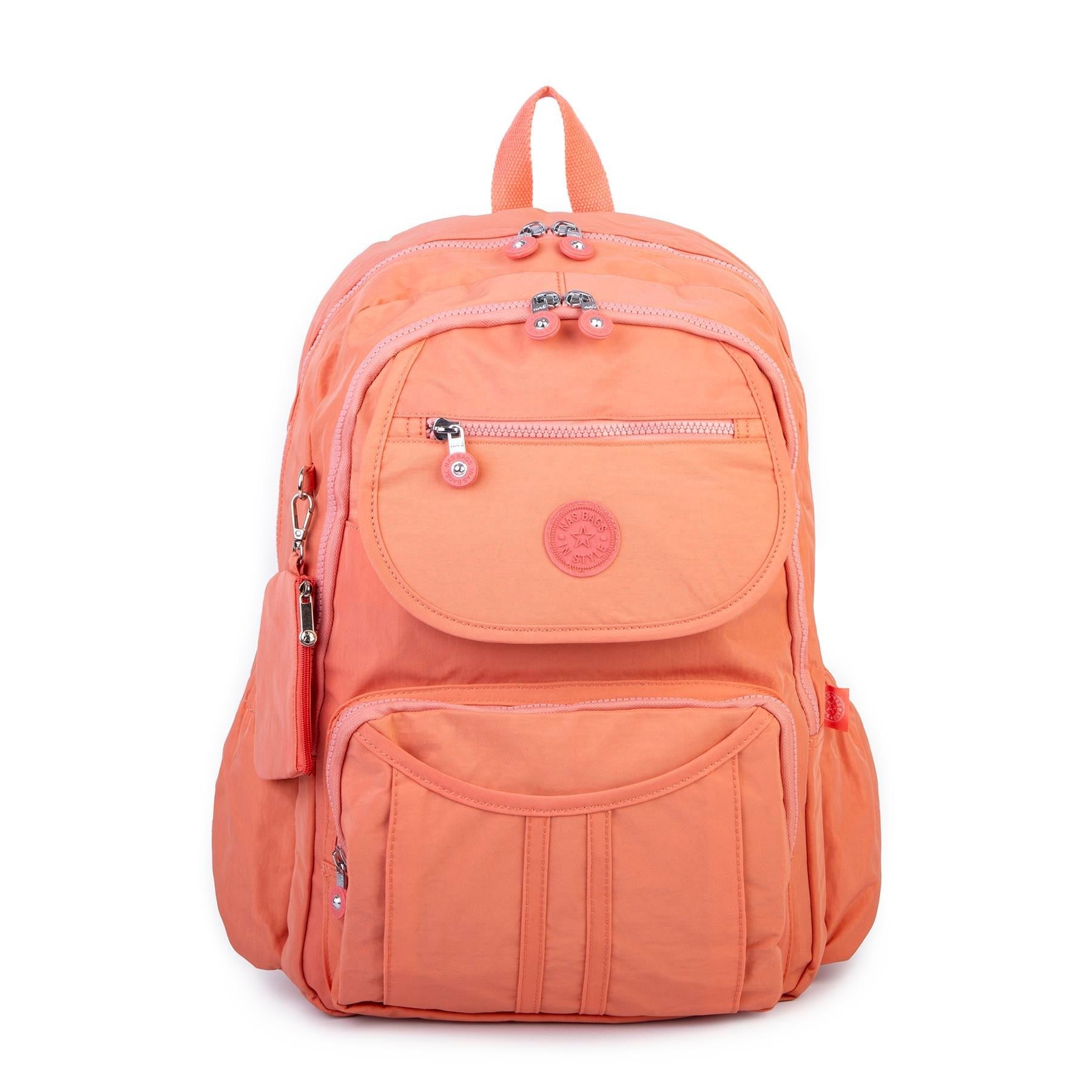 Nas Bag Unisex Büyük Boy Zararlı Kimyasal İçermeyen Waterproof Sırt Çantası somun renk