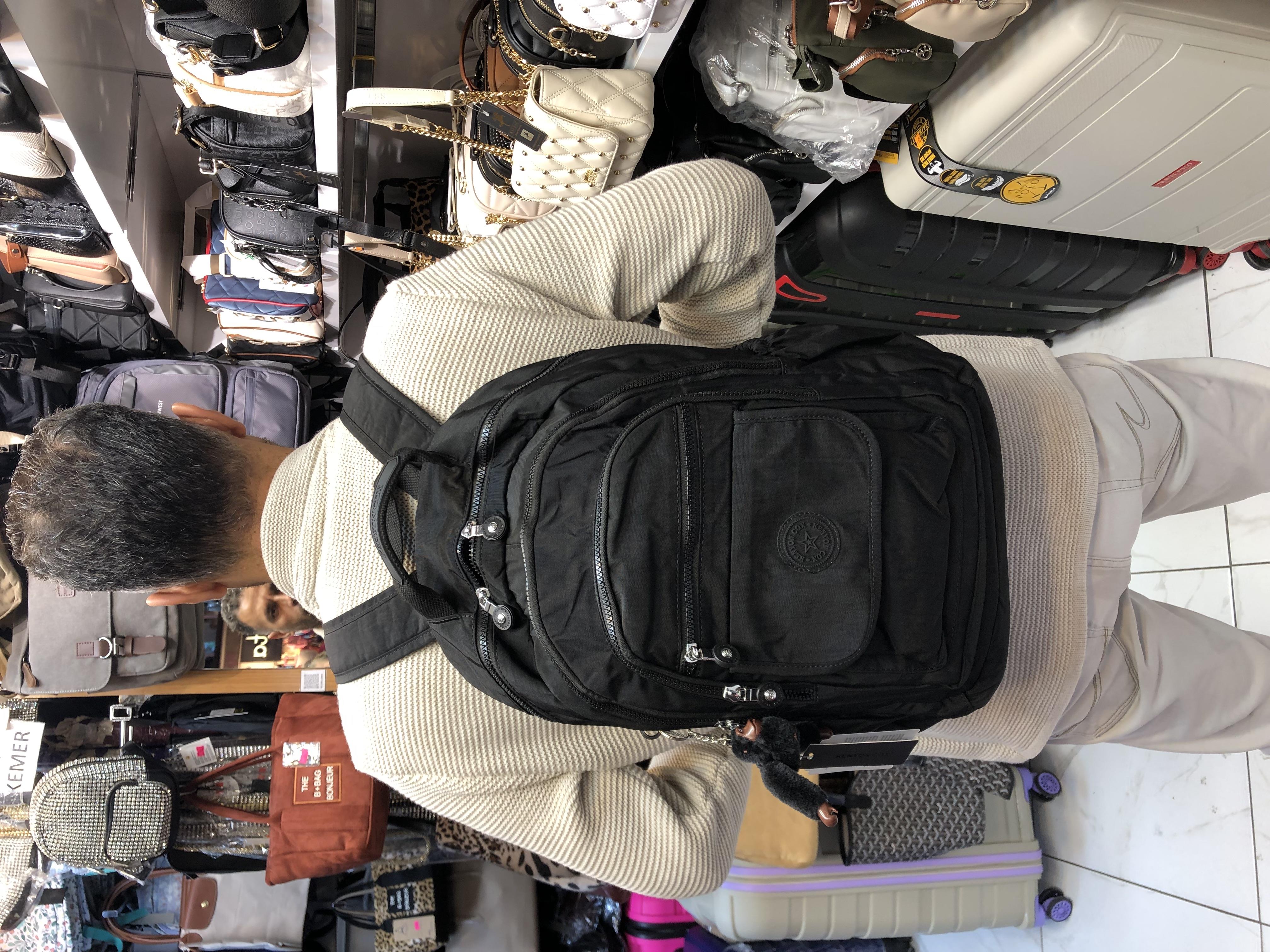 Okul Ve Günlük Krinkıl Kumaş Sırt Çantası 42X30CmDerinlik 15 Cm