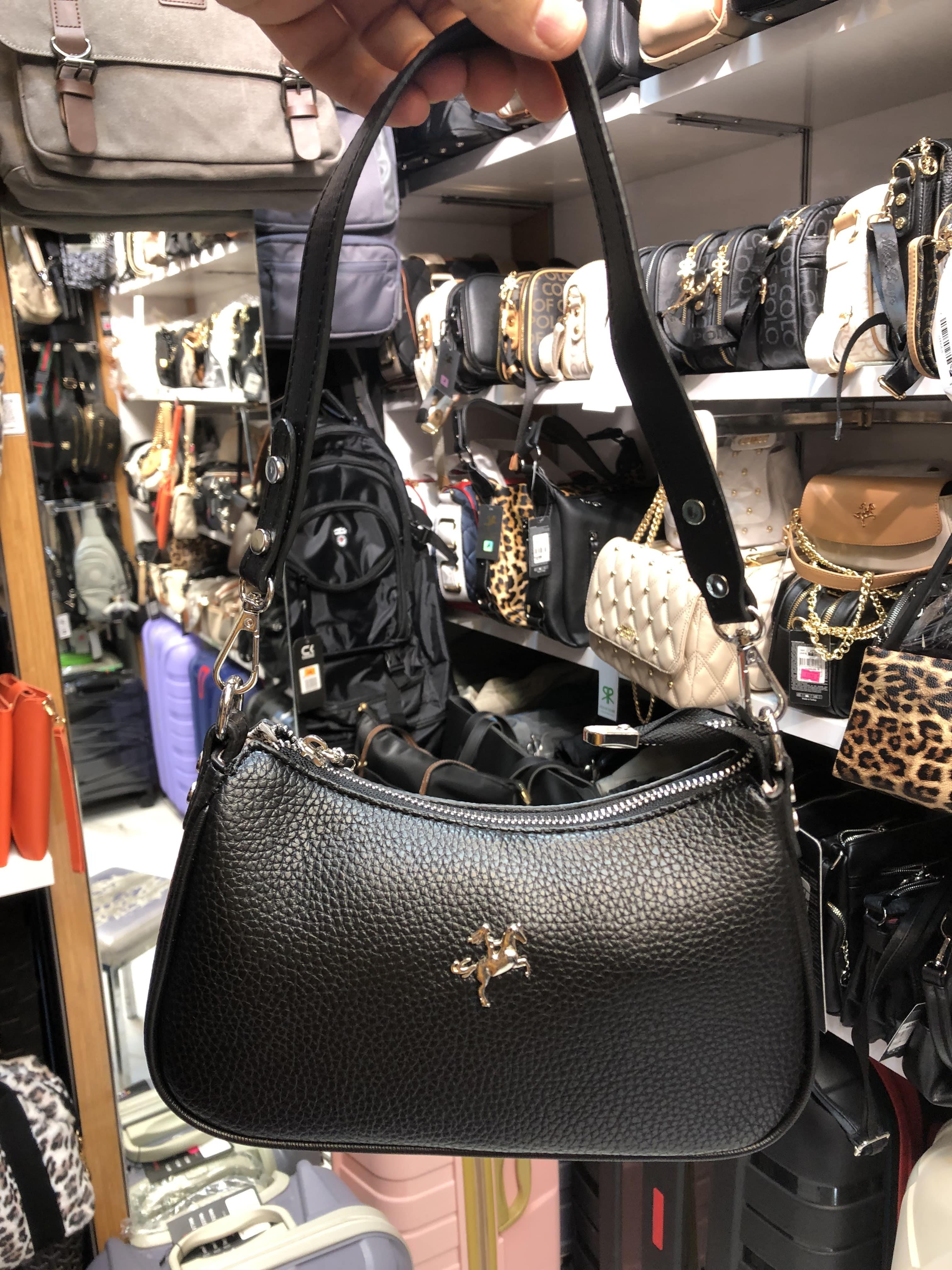 Siyah Kadın omuz ve çapraz askılı 1367 Nas bags. Baget