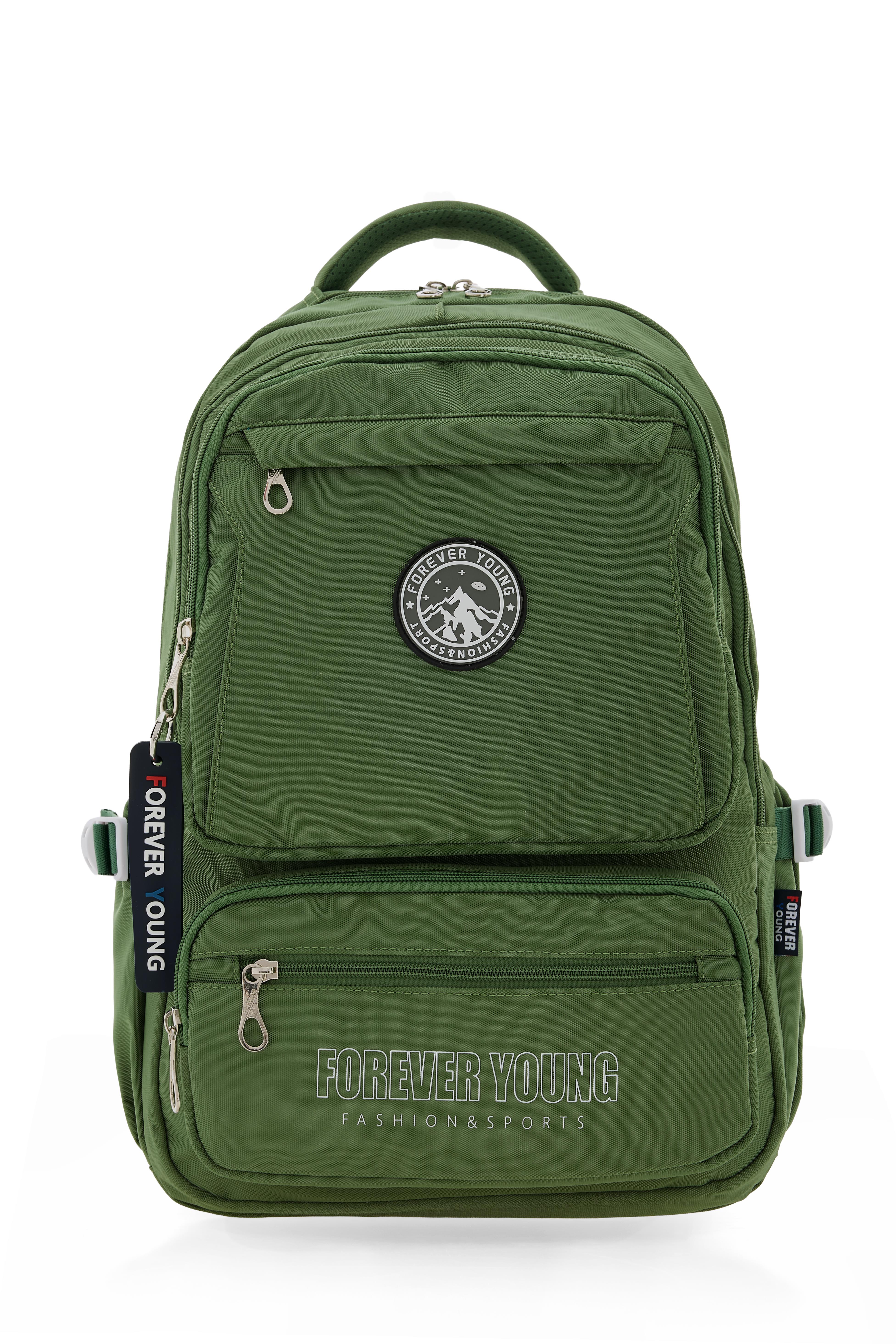 yeşil Forever Young günlük ve okul çantası 