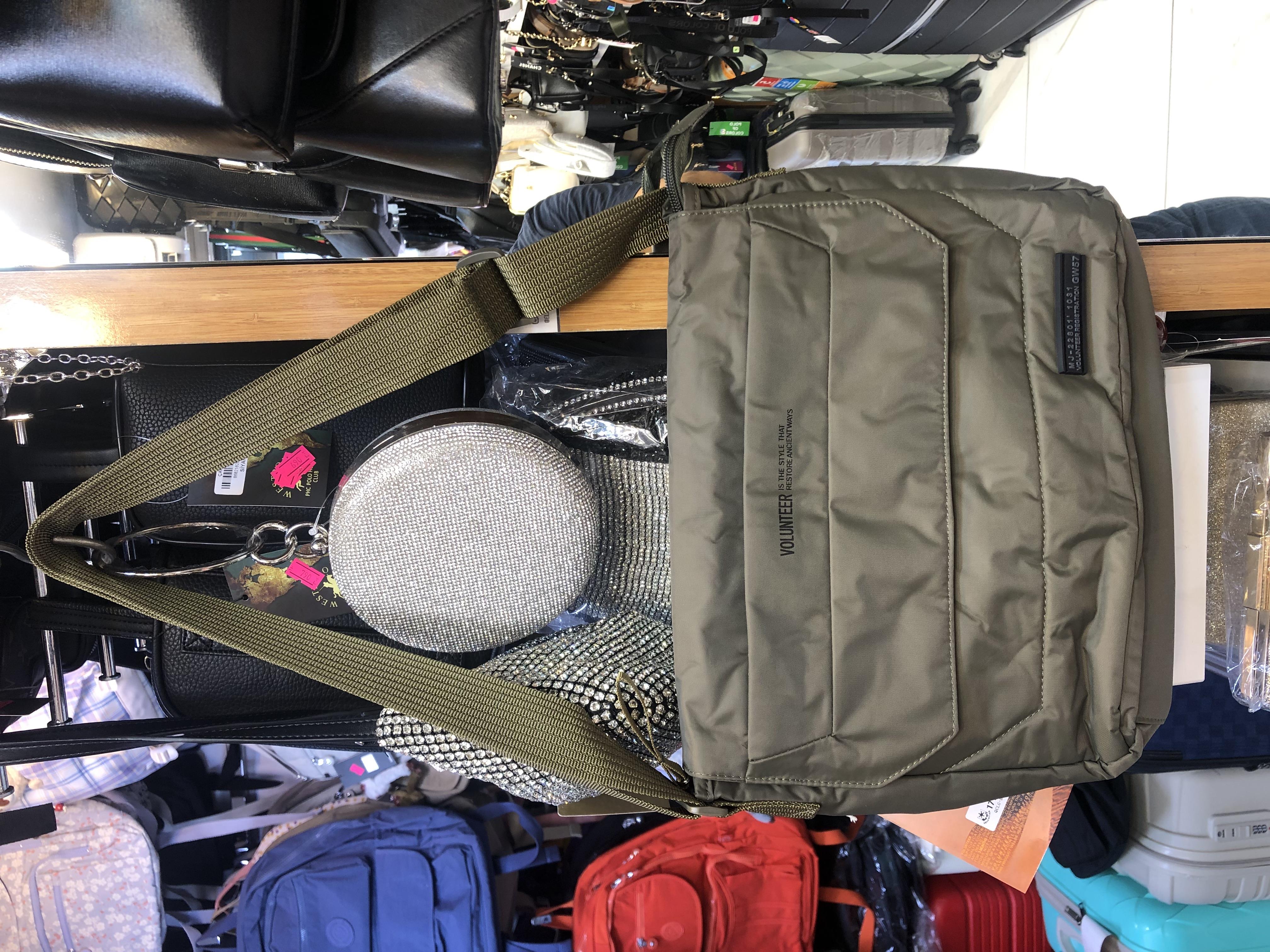 yeşil Volunteer postacı çanta ebat 24cm30