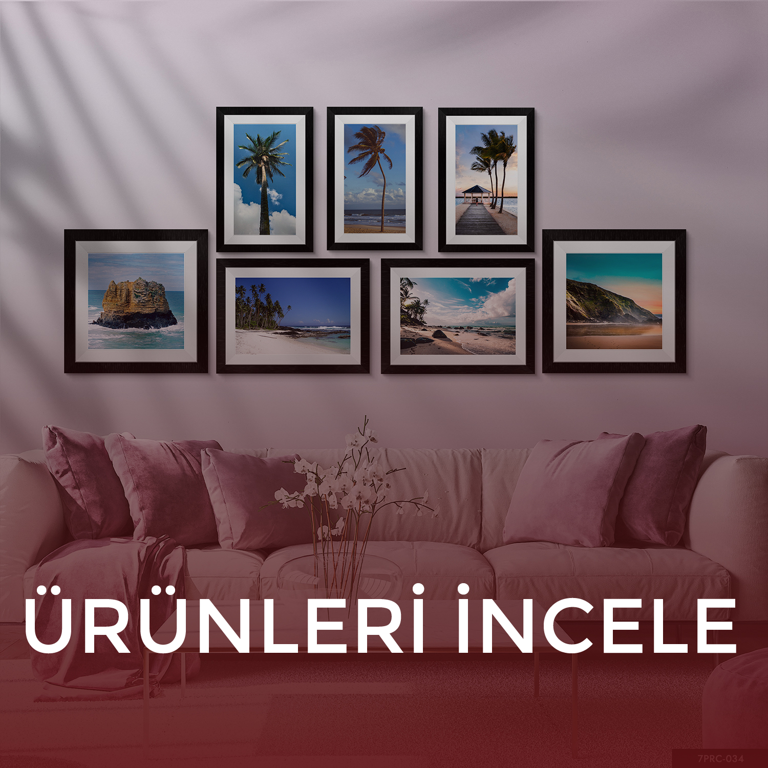 7 Parçalı MDF Tablolar