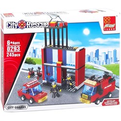 İtfaiye Timi Blok Seti 245 Parça 6+ 0293-Lego Oyuncak