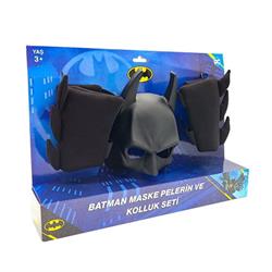 Mega Oyuncak Batman Maske Pelerin Kolluk 3 Lü Set 02027-İnteraktif Oyuncaklar