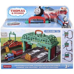 Thomas Ve Arkadaşları Knaqford İstasyonu Oyun Seti HGX63-Tren Setleri